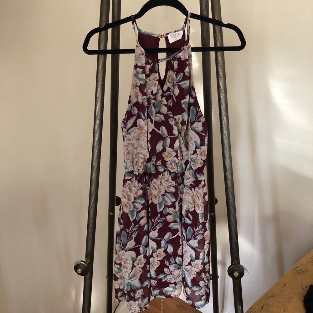 Sleeveless Flowered Dress
